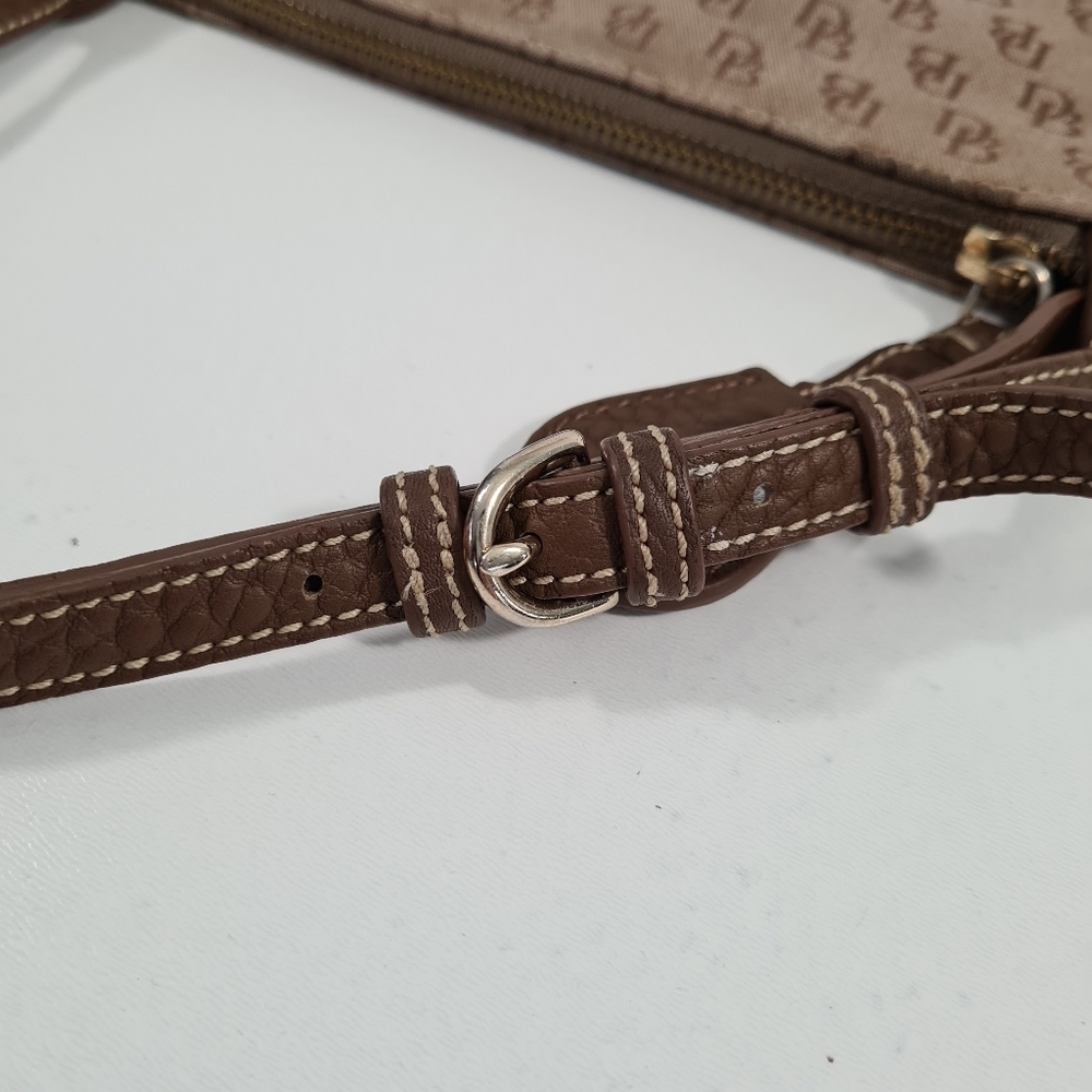 Y2K Dooney & Bourke Brown Monogram Clutch Shoulder Bag - Picture 5 of 12
